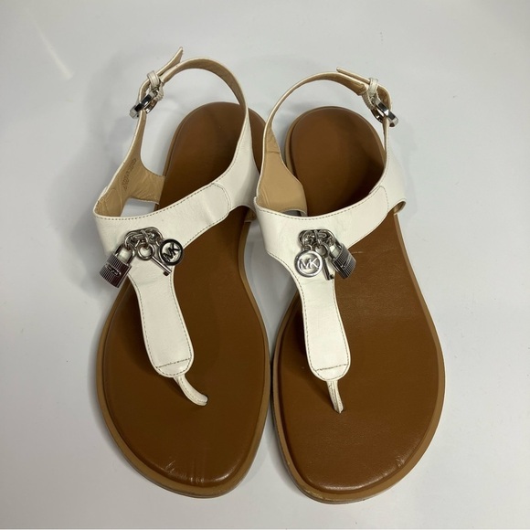 Michael Kors Suki charm t strap sandals size 7 - Picture 2 of 8